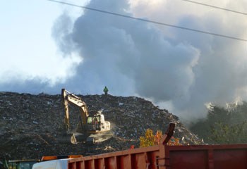A major fire broke out at WRS Appspond Lane site in November 2012